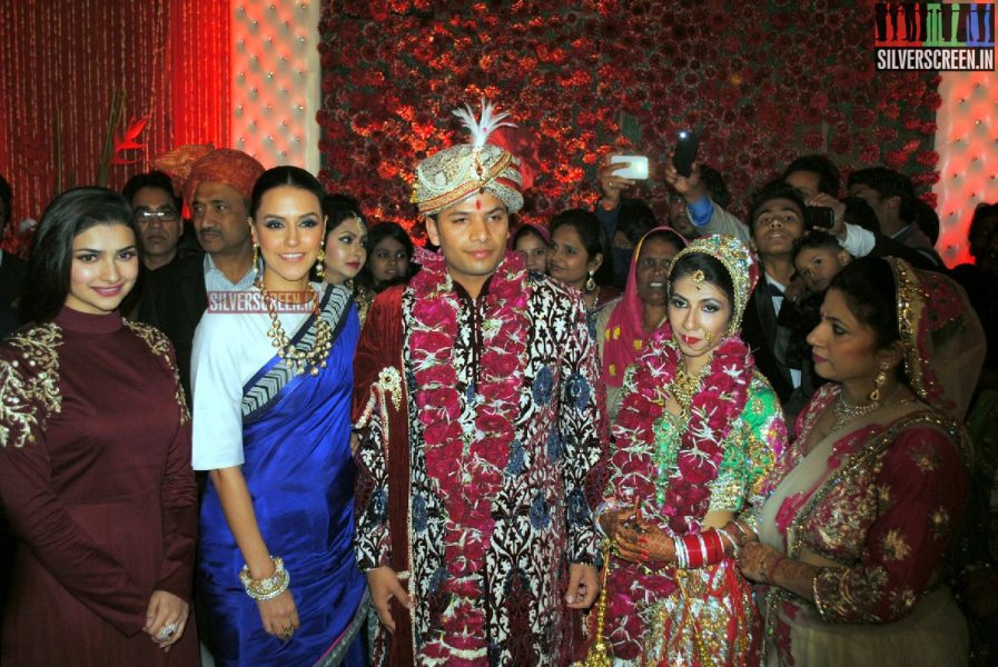 Actress Neha Dhupia at Krishna Choudhary's Daughter's Wedding