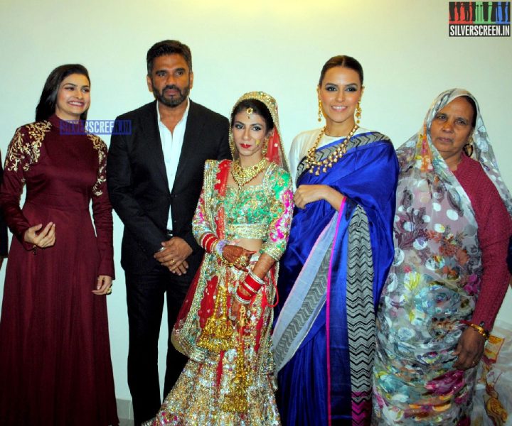 Actress Neha Dhupia at Krishna Choudhary's Daughter's Wedding