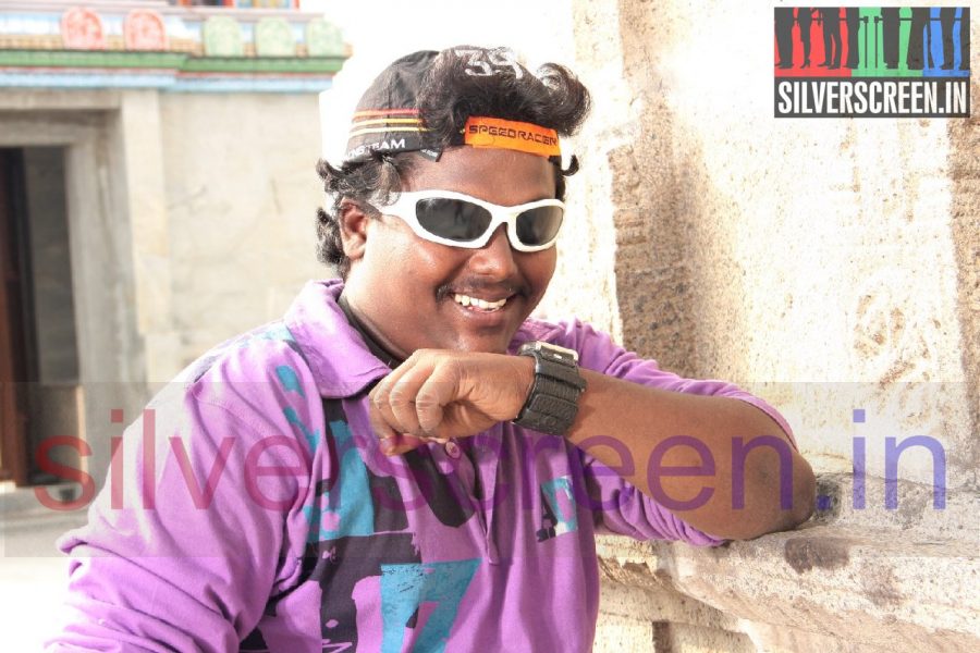 Actor Black Pandi in Agathinai Movie and Working Stills