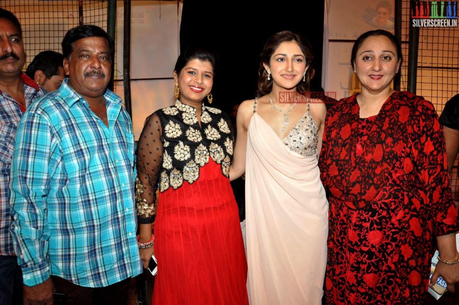 Actress Sayesha Saigal at Actor Akhil Akkineni Debut Movie Launch
