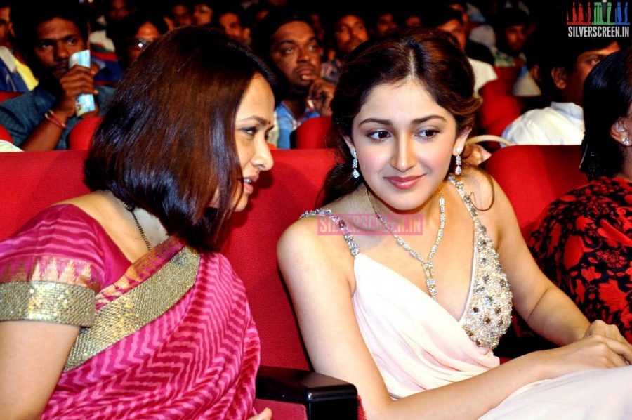 Actress Sayesha Saigal at Actor Akhil Akkineni Debut Movie Launch