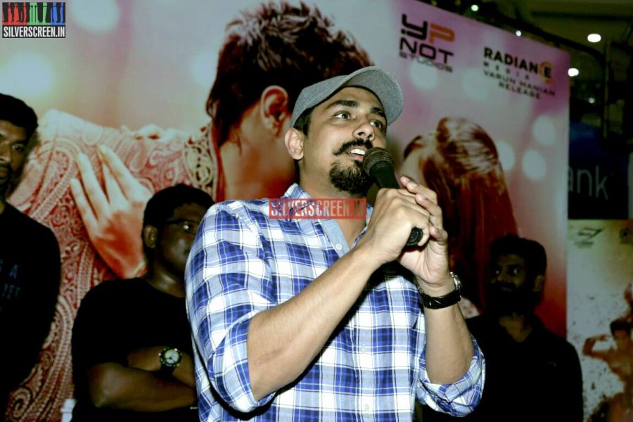 Actor Siddharth at the Enakkul Oruvan Promo Event Photos at Ampa Skywalk