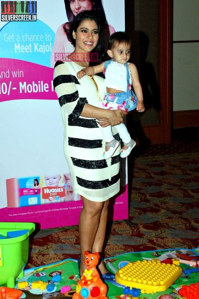 Kajol At The Huggies Priceless Moments Mobile Campaign