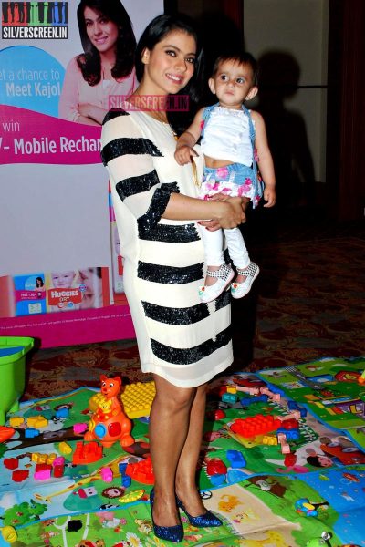 Kajol At The Huggies Priceless Moments Mobile Campaign