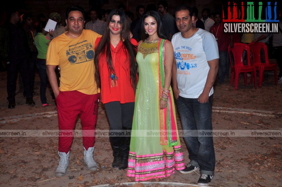 Sunny Leone at Leela Movie Shooting Spot Photos