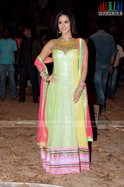 Sunny Leone at Leela Movie Shooting Spot Photos