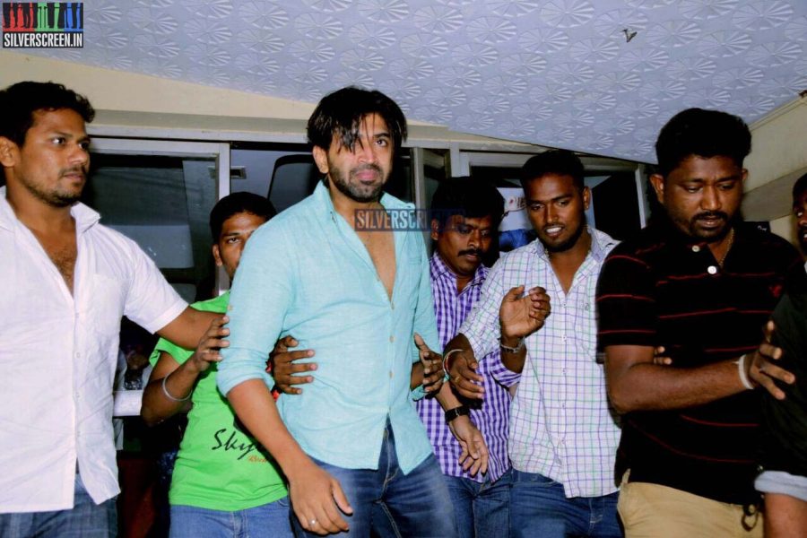 Arun Vijay at Yennai Arindhaal Release Celebrations at Kasi Theater in Chennai