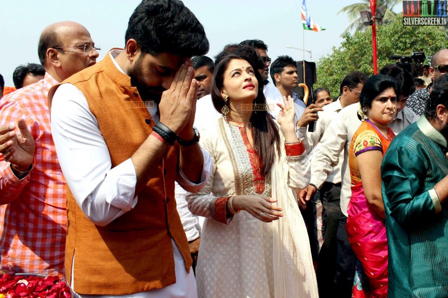 Aishwarya Rai and Abhishek Bachchan Celebrates Hindu New Year Festival Gudi Padwa