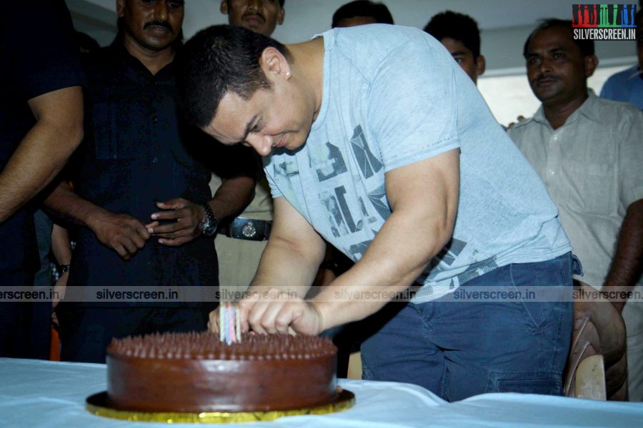 Aamir Khan's 50th Birthday Celebrations Photos