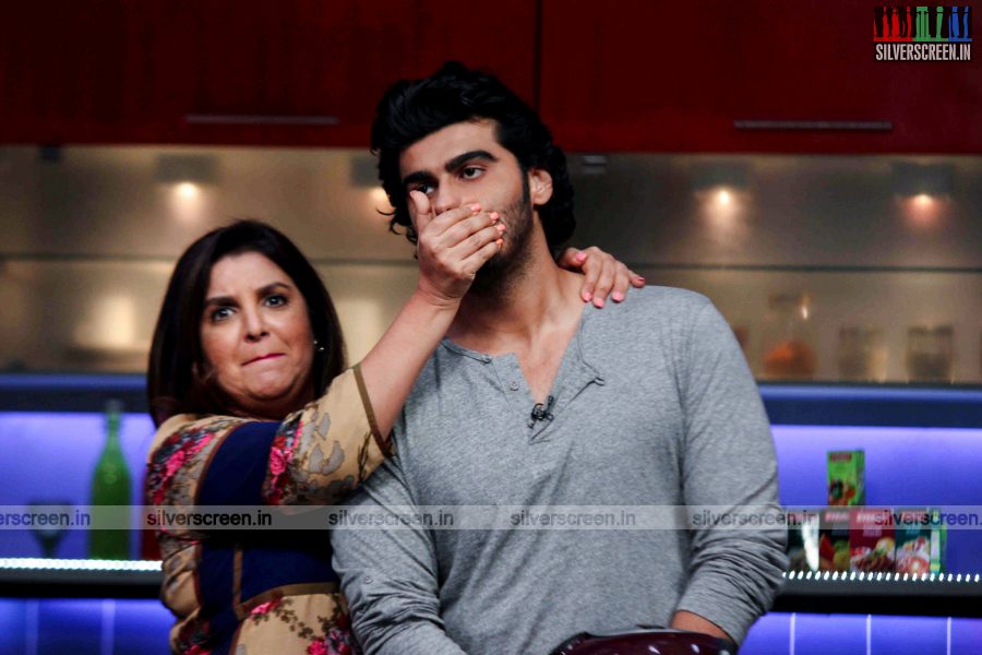 Arjun Kapoor on the sets of Farah Ki Daawat