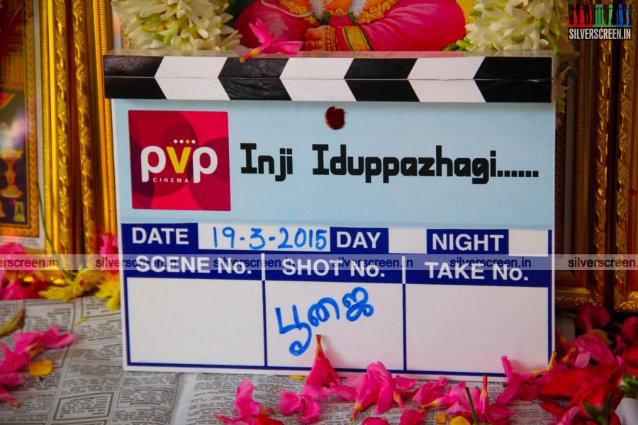 Inji Iduppazhagi Movie Launch Photos