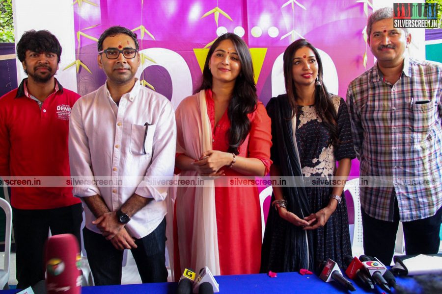 Actress Anushka Sharma at Inji Iduppazhagi Movie Launch
