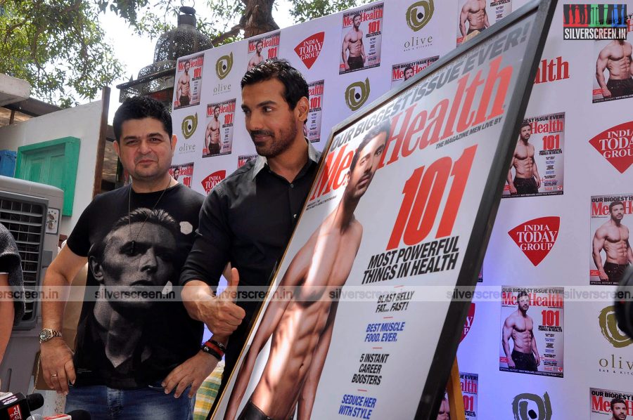 John Abraham at the Launh of Men's Health Magazine