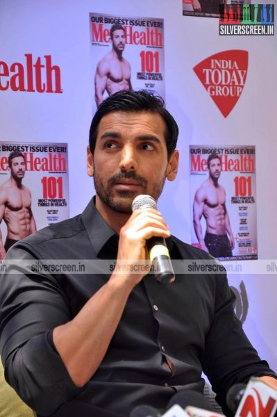 John Abraham at the Launh of Men's Health Magazine