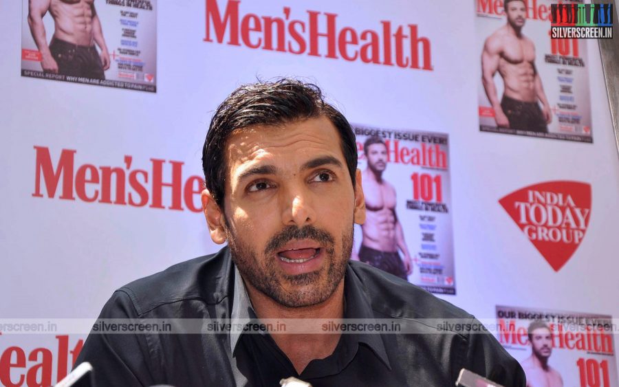 John Abraham at the Launh of Men's Health Magazine