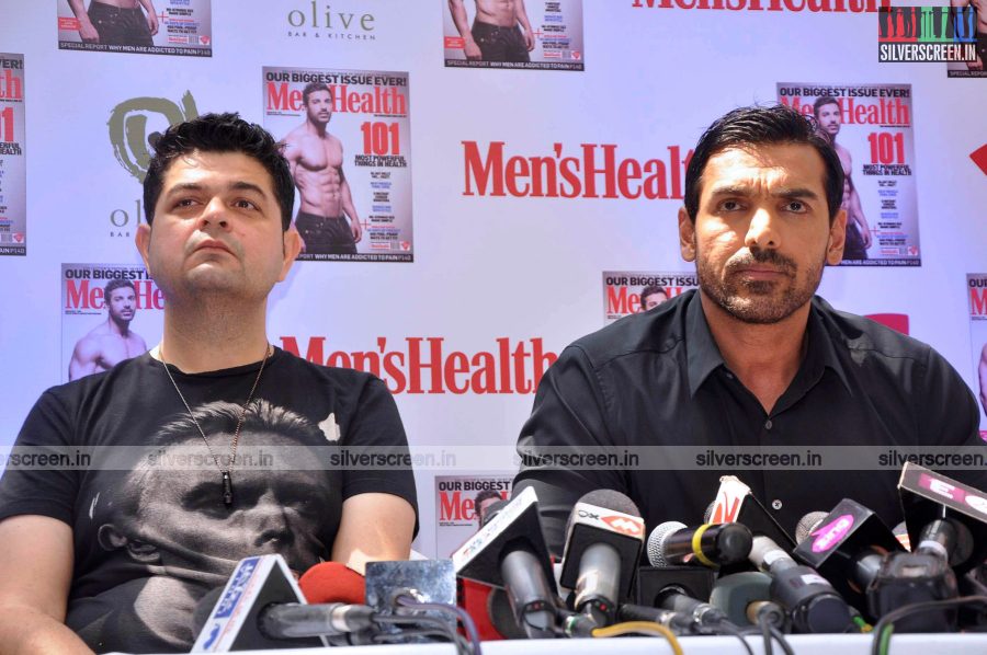 John Abraham at the Launh of Men's Health Magazine