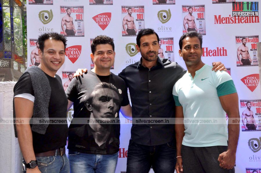 John Abraham at the Launh of Men's Health Magazine