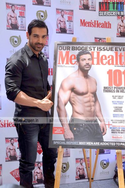 John Abraham at the Launh of Men's Health Magazine