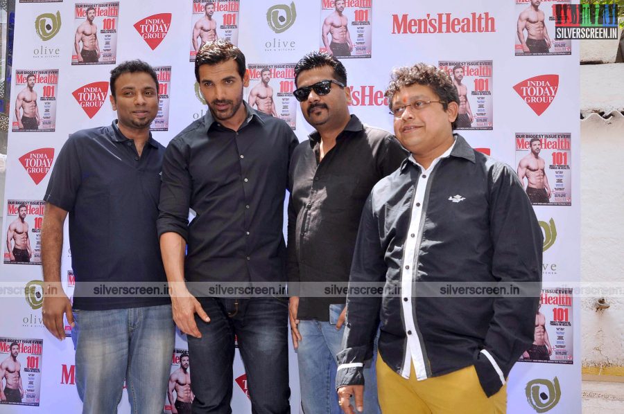 John Abraham at the Launh of Men's Health Magazine