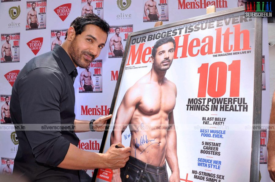 John Abraham at the Launh of Men's Health Magazine