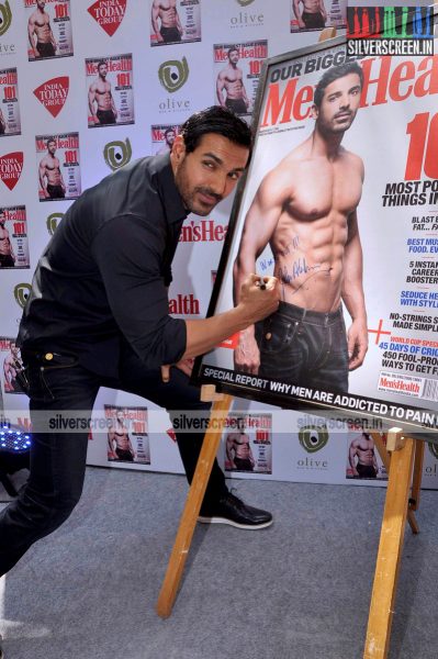 John Abraham at the Launh of Men's Health Magazine