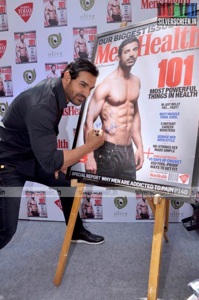 John Abraham at the Launh of Men's Health Magazine