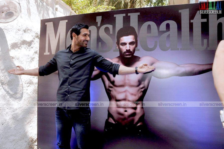 John Abraham at the Launh of Men's Health Magazine