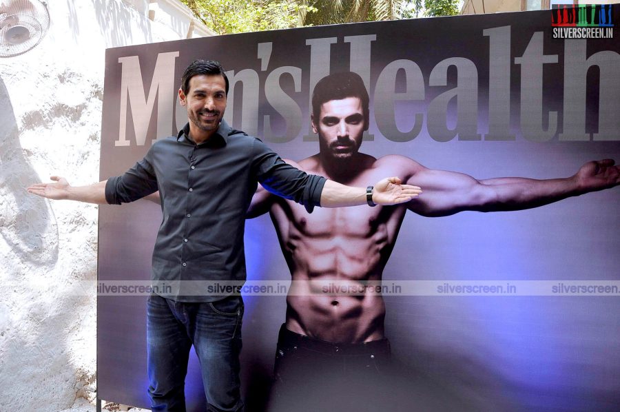 John Abraham at the Launh of Men's Health Magazine