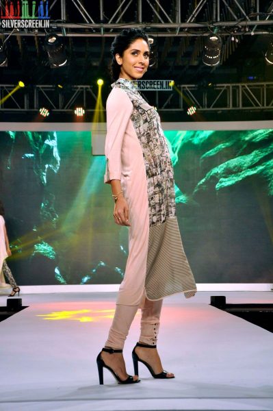 Models walk the ramp at the Birla Cellulose LIVA launch featuring Kangana Ranaut