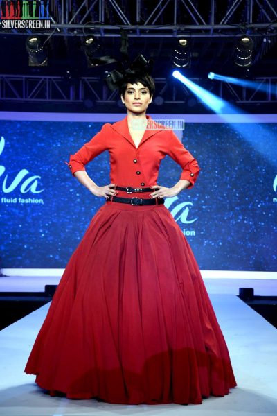 Kangana Ranaut walks the ramp for Birla Cellulose LIVA launch