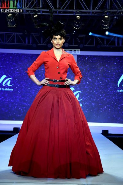 Kangana Ranaut walks the ramp for Birla Cellulose LIVA launch