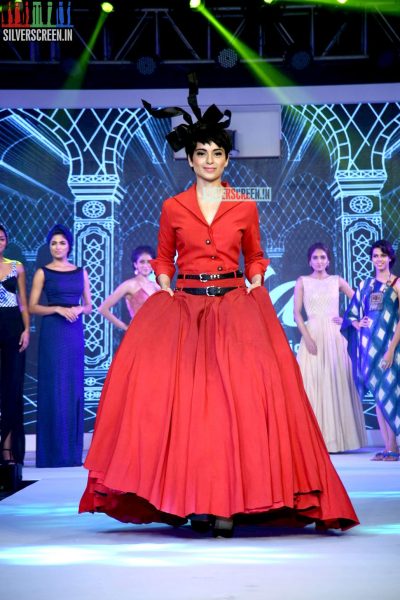 Kangana Ranaut walks the ramp for Birla Cellulose LIVA launch