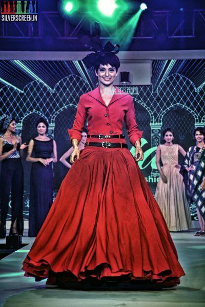 Kangana Ranaut walks the ramp for Birla Cellulose LIVA launch