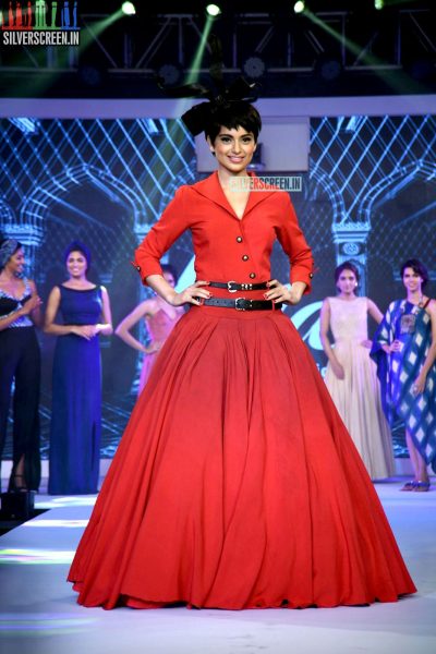 Kangana Ranaut walks the ramp for Birla Cellulose LIVA launch