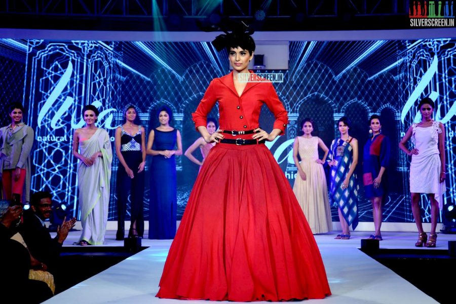 Kangana Ranaut walks the ramp for Birla Cellulose LIVA launch