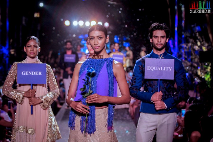 Manish Malhotra's Blue Runway Collection for LFW Summer 2015