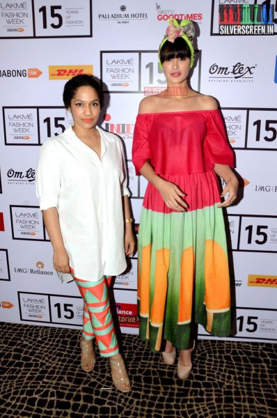 Nargis Fakhri at Lakme Fashion Week Summer 2015 for Masaba Gupta for Instagram