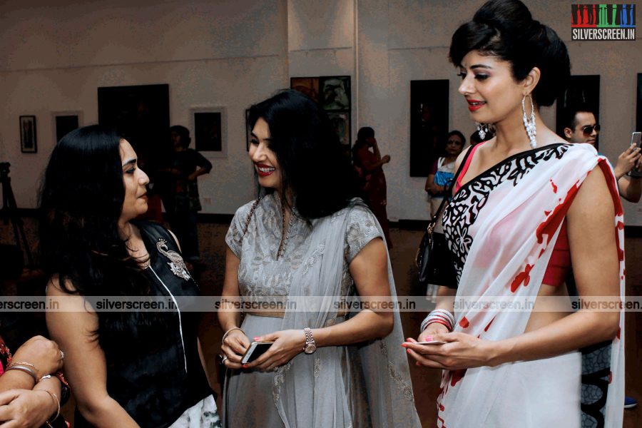 Pooja Batra and Deepti Bhatnagar at an Art Preview of Artist Rekha Rana