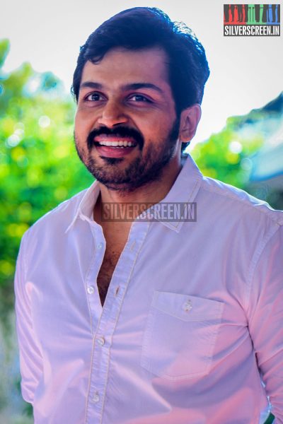 Actor Karthi Sivakumar at PVP Production No 9 Pooja Photos