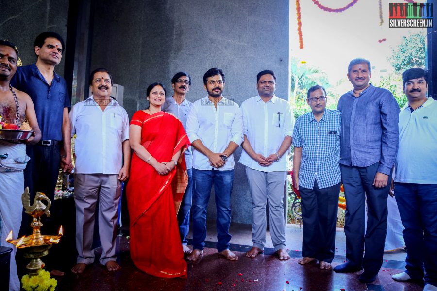 Actor Karthi Sivakumar at PVP Production No 9 Pooja Photos