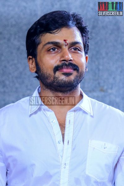 Actor Karthi Sivakumar at PVP Production No 9 Pooja Photos