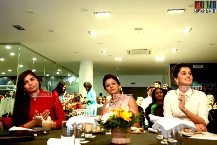 Pooja Kumar, Chinmayi Sripada and Taapsee at the Ritz Women of Merit Soiree