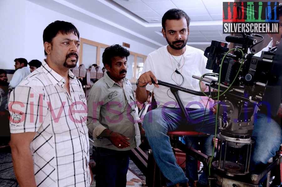 Music Director James Vasanthan at Making of Vaanavil Vaazhkai Movie Stills