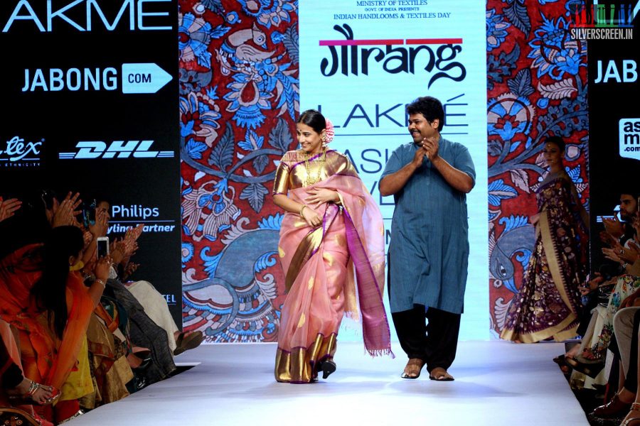 Vidya Balan at Lakeme Fashion Week Summer 2015 for Gaurang