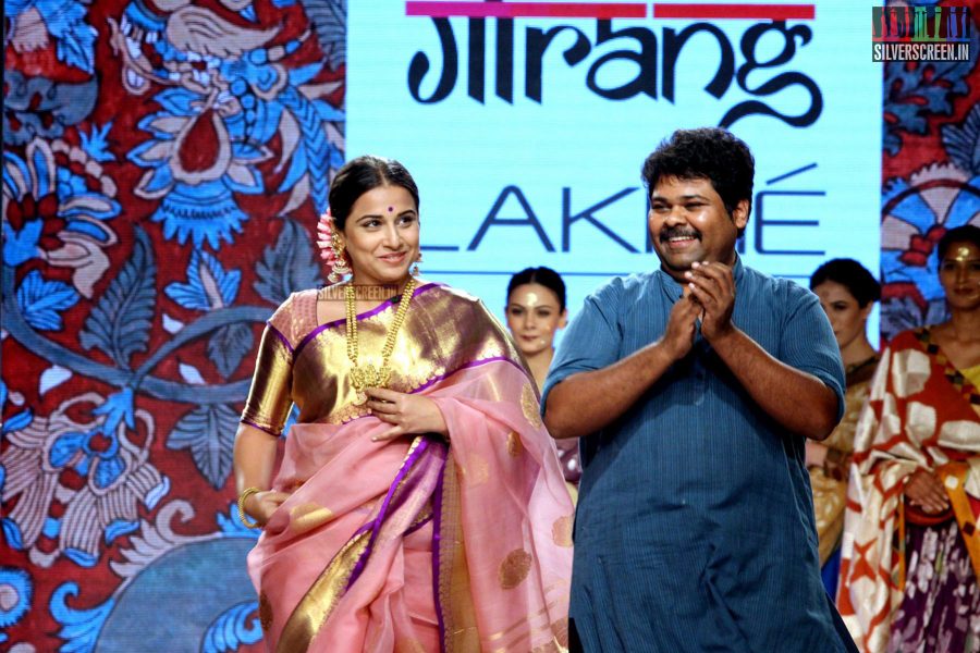 Vidya Balan at Lakeme Fashion Week Summer 2015 for Gaurang