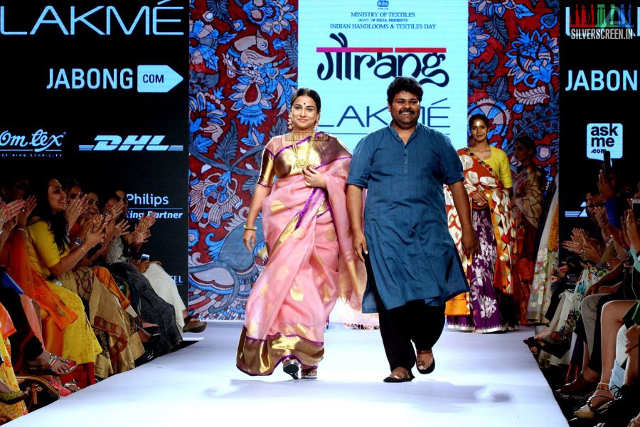 Vidya Balan at Lakeme Fashion Week Summer 2015 for Gaurang