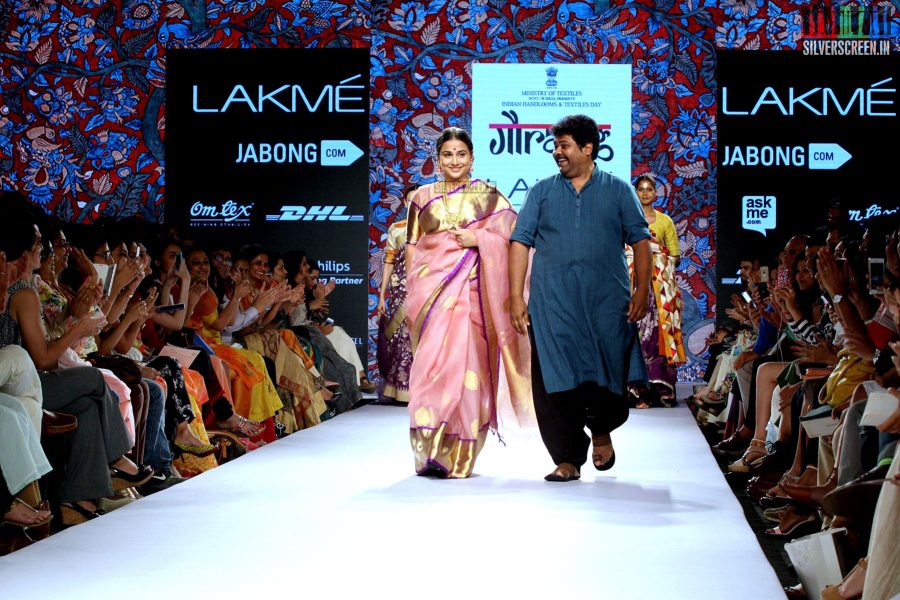 Vidya Balan at Lakeme Fashion Week Summer 2015 for Gaurang