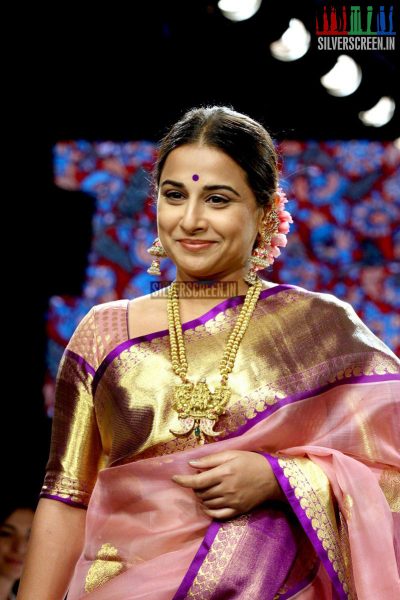 Vidya Balan at Lakeme Fashion Week Summer 2015 for Gaurang