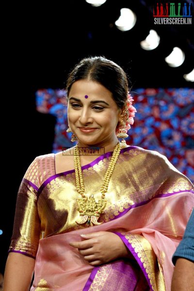 Vidya Balan at Lakeme Fashion Week Summer 2015 for Gaurang