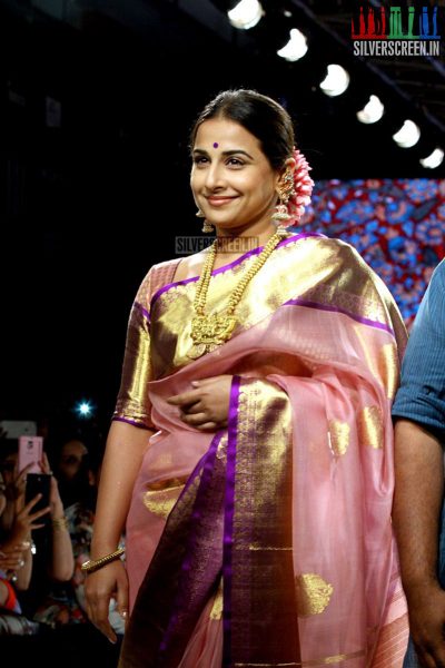 Vidya Balan at Lakeme Fashion Week Summer 2015 for Gaurang